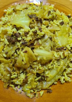 عکسی از دستور پلو کلم