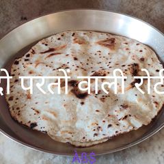 A picture of दो परतों वाली रोटी#બે પડ વારી રોટલી#रोटी.