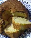 Budín de crema sin gluten con chips de chocolate y nuez