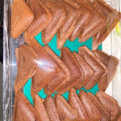 A picture of Chocolate cake in a toaster.