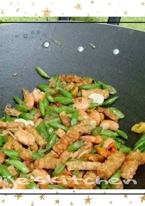 Foto resep Tumis buncis udang
