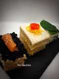 Canapés variados con pan de molde