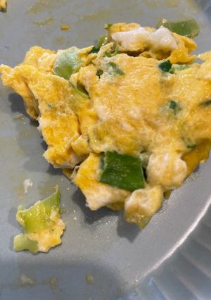 小孩可操作的蔥蛋 的食譜成品照片