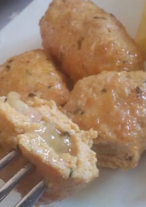 Foto principal de Kubes rellenos de queso de cabra y bacon