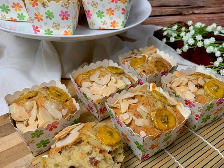 Cara Mudah Membuat Resep  Banana muffin yang Bikin Ngiler, Bikin Ketagihan