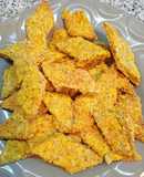 Crackers de chía, lino, dorado y girasol, al cúrcuma 💫🎀🍄💫🎀🍄