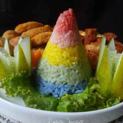 Resep Tumpeng Pelangi Oleh Retno Janitra Cookpad