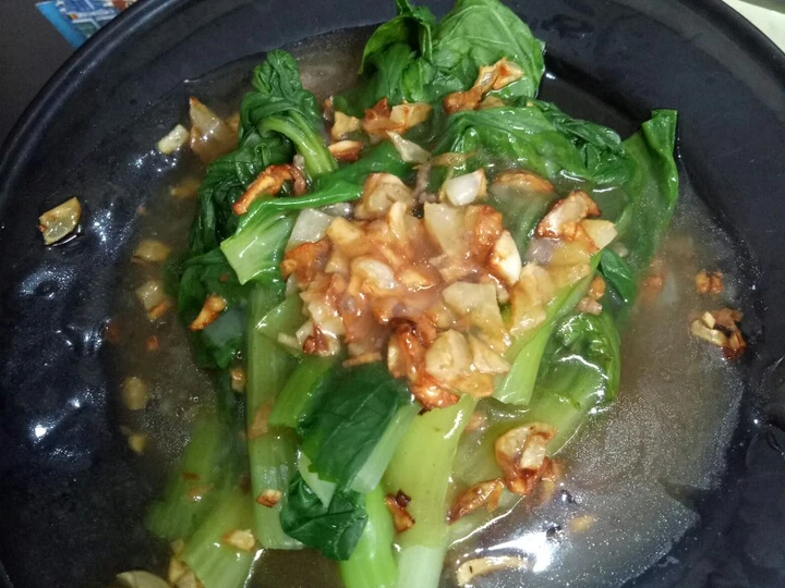 Easy Steps Make Recipes Pokcoy Garlic with sesame oil the So Delicious Can Pamper Your Tongue.