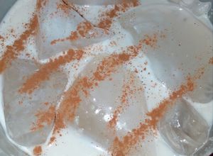 Una foto de Agua de avena con leche....!!