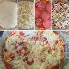 O poză a rețetei Tortilla Pizza.