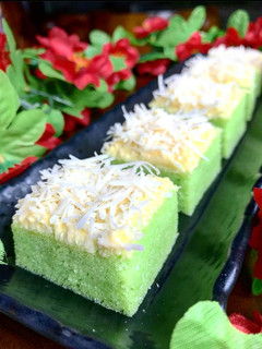 Foto resep Bolu Kukus Pandan Keju