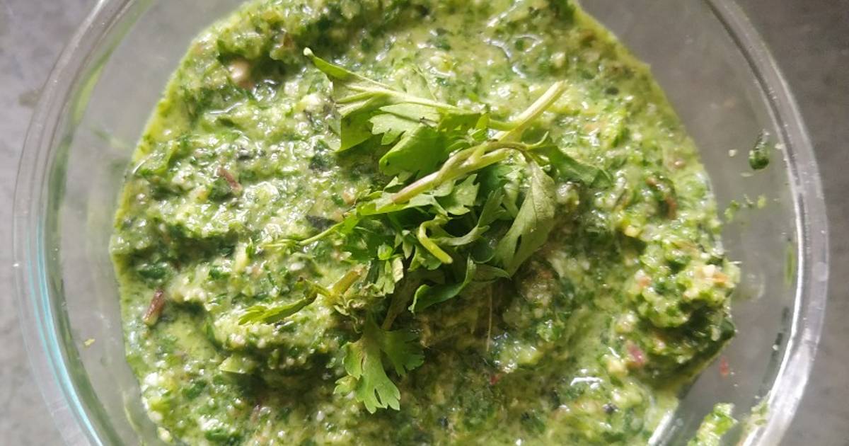 krisha thakkar દ્વારા રેસીપી ગ્રીન ચટણી (Green Chutney Recipe In Gujarati) કૂકપૅડ