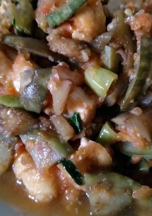 Foto resep Tumis Terong + Tahu
