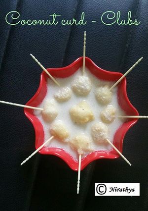 A picture of Coconut Curd Clubs.