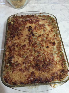 Una foto de Musaka de verduras y carne (con patatas)
