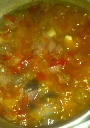 A picture of Goat Meat Sauce.