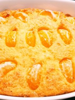 Фото Творожная запеканка с мандаринами.