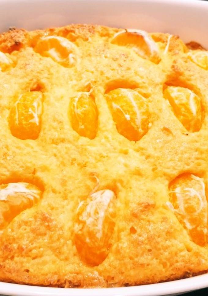 Творожная запеканка с мандаринами