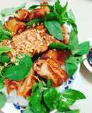 Kim tiền với bún(chay)