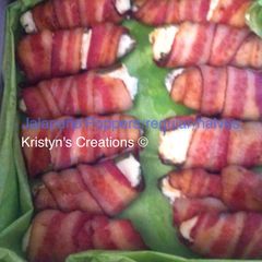 A picture of Jalapeño poppers (regular--full peppers or half).