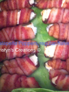 A picture of Jalapeño poppers (regular--full peppers or half).