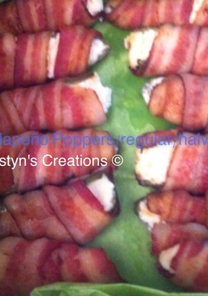 A picture of Jalapeño poppers (regular--full peppers or half).