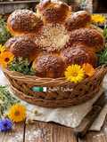 خبز الربيع على شكل وردة🌺