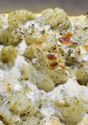 Una foto de Coliflor gratinado