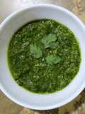 Green chutni on sil batta