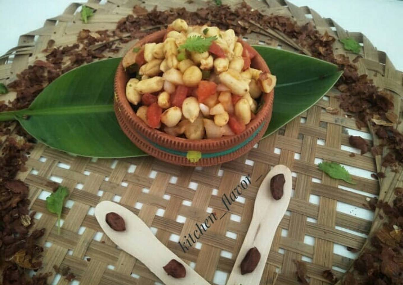 Roasted peanut chaat