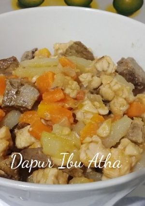 Foto resep Tumis Hati Wokete (wortel, kentang, tempe) #Mpasihati #Mpasi