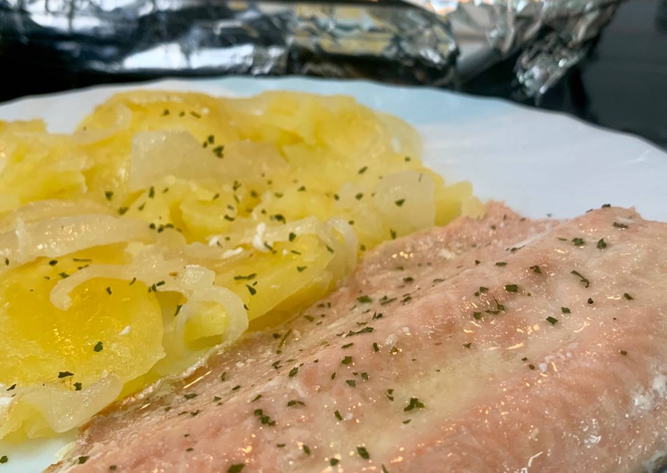 Salmón al horno