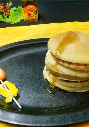 A picture of # Eggless pancakes #.