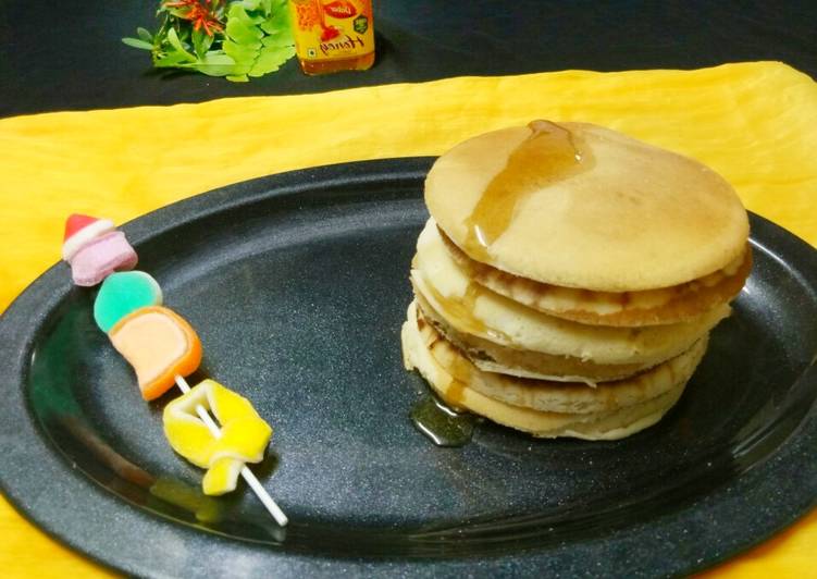 Easiest Way to Prepare Any-night-of-the-week # Eggless pancakes #