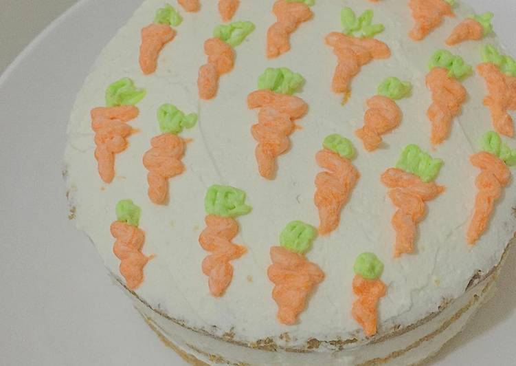 Carrot cake cream cheese frosting🥕 (cake wortel, bolu wortel)