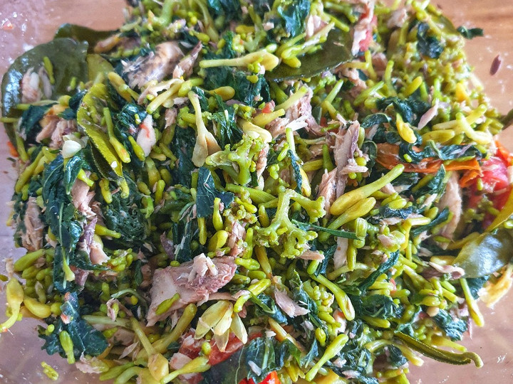 Resep Tumis Bunga Pepaya Cakalang, Bikin Ngiler