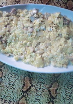 صورة لوصفة فطور يوم الجمعه فطر 🍄😍 طازج مع بيض