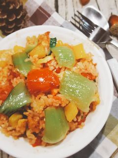 【御釀快炒提味】蔬食炒飯 的食譜成品照片