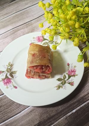 Foto resep Lumpia ubi yacon strawberry