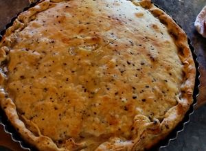 Una foto de Quiche de Pavo, Choclo y Queso Azul