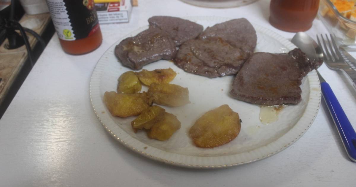 Filete de ternera a la plancha con salsa de limón y ajo Receta de Cocina  con Celi - Cookpad