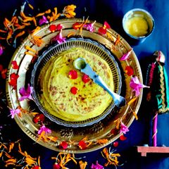A picture of Puran Poli /Holige.