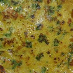 A picture of Cilantro Besan cheela.