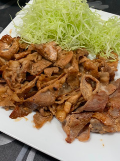 A picture of Ginger Pork.