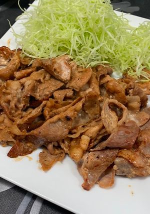 A picture of Ginger Pork.