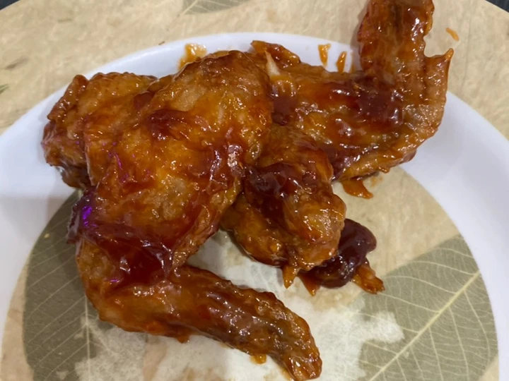Cara Gampang Membuat Resep Honey spicy chicken wings yang Lezat Anti Ribet, Mantap