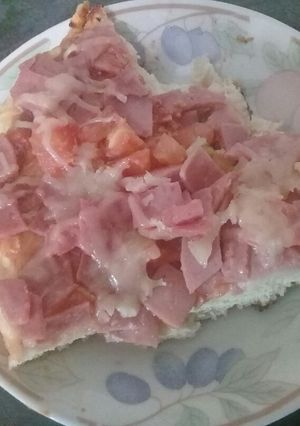 Una foto de Pizza