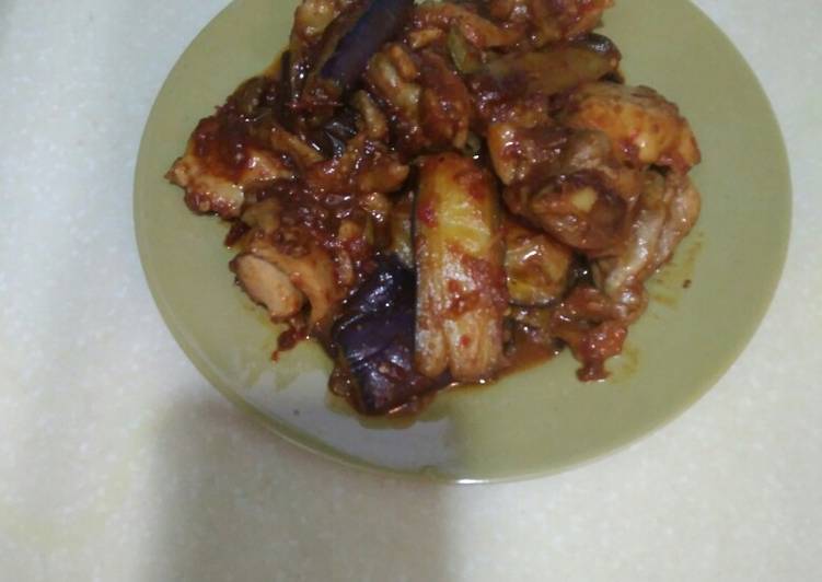 Balado terong ayam