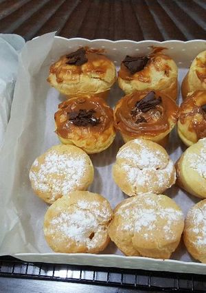 Foto resep Cream Puff with Dulce de Leche topping