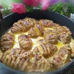 بطاطا مشوية بصوص الجبن-レシピのメイン写真